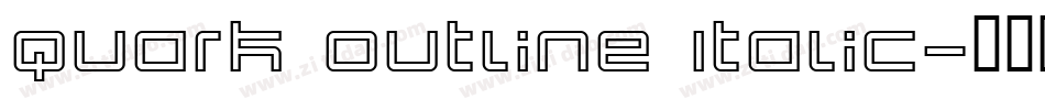 Quark Outline Italic字体转换